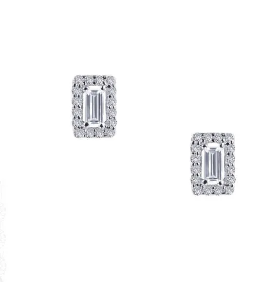 0.52 CTW Halo Stud Earrings