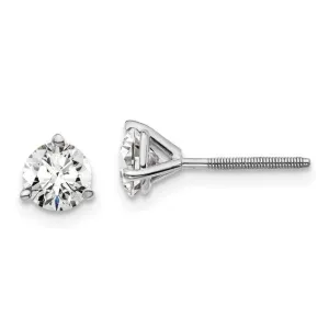 1.00 CT Laboratory Grown Diamond Studs in 14K White Gold