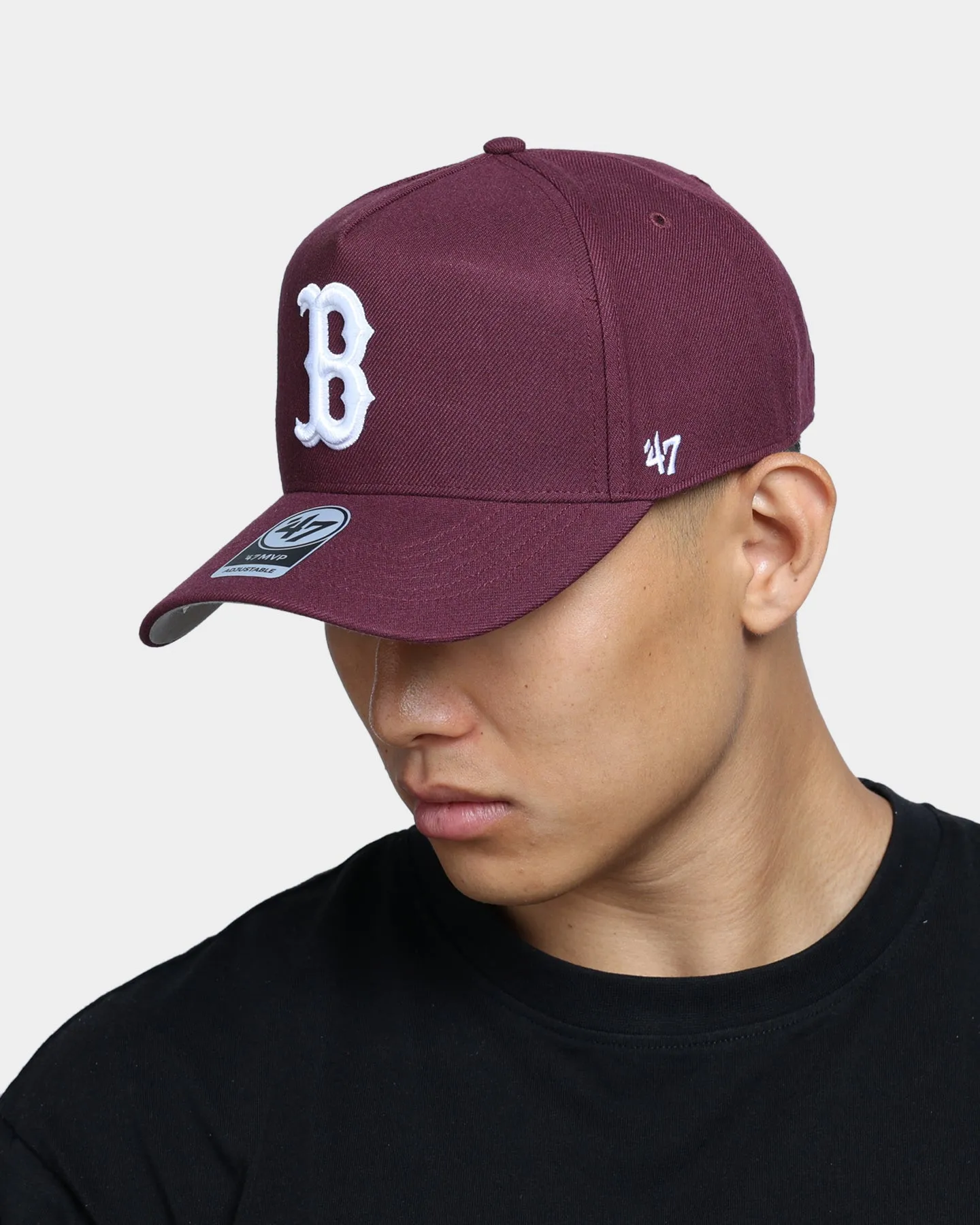 47 Brand Boston Red Sox MVP DT Snapback Dark Maroon