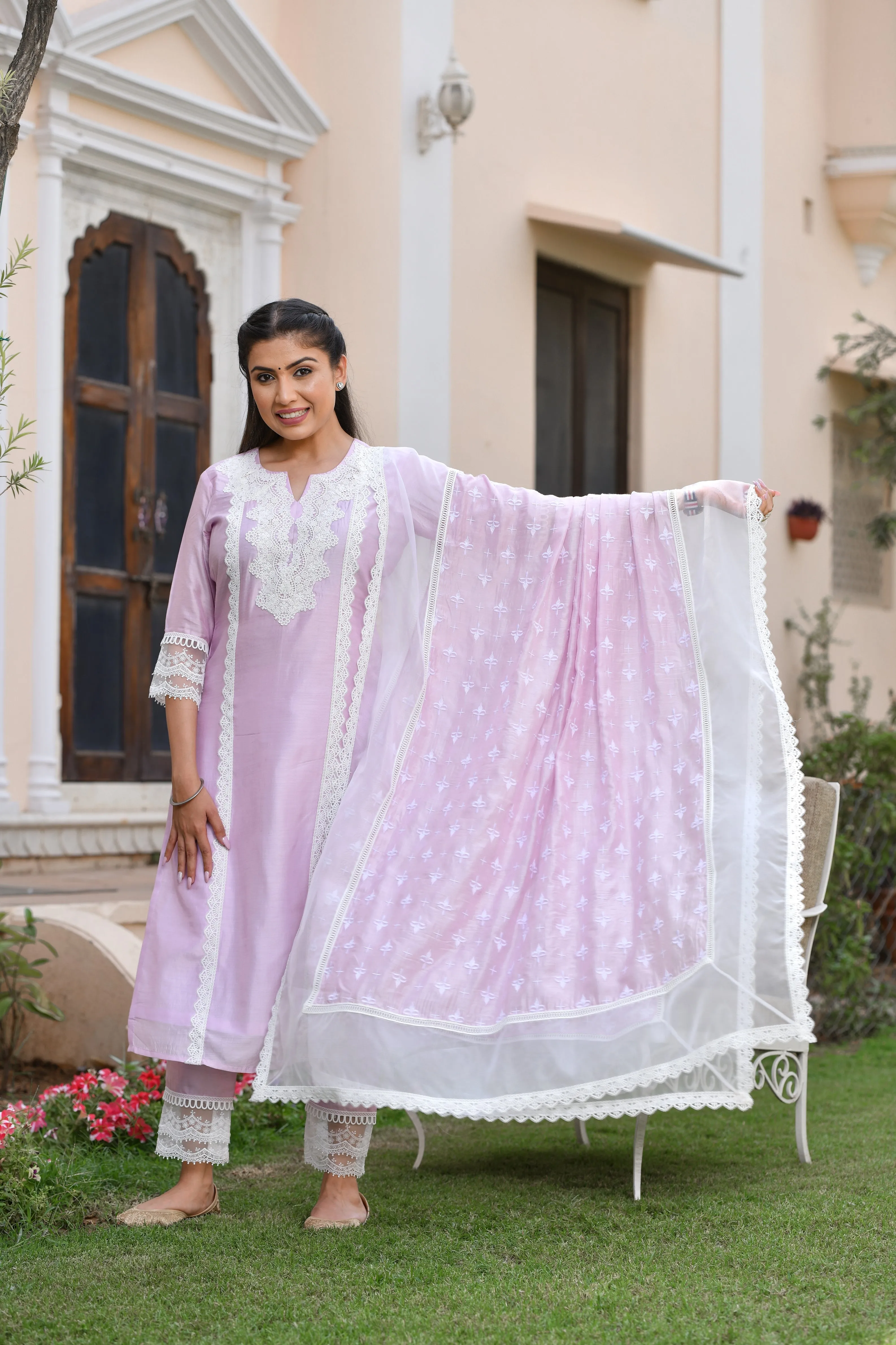 Aanshi Embroidered Silk Suit Set