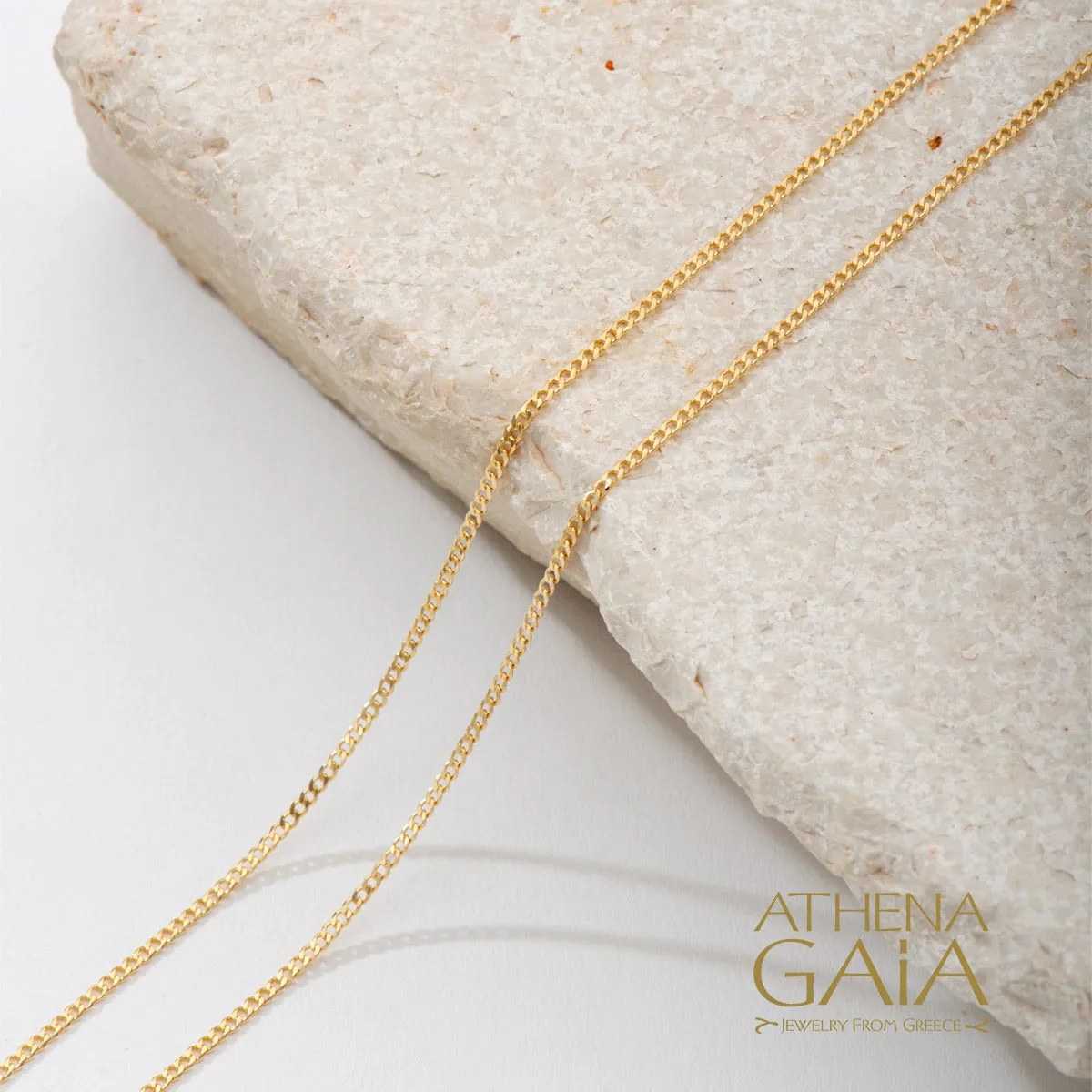 Al'Oro Classic Curb 18k Gold Chain