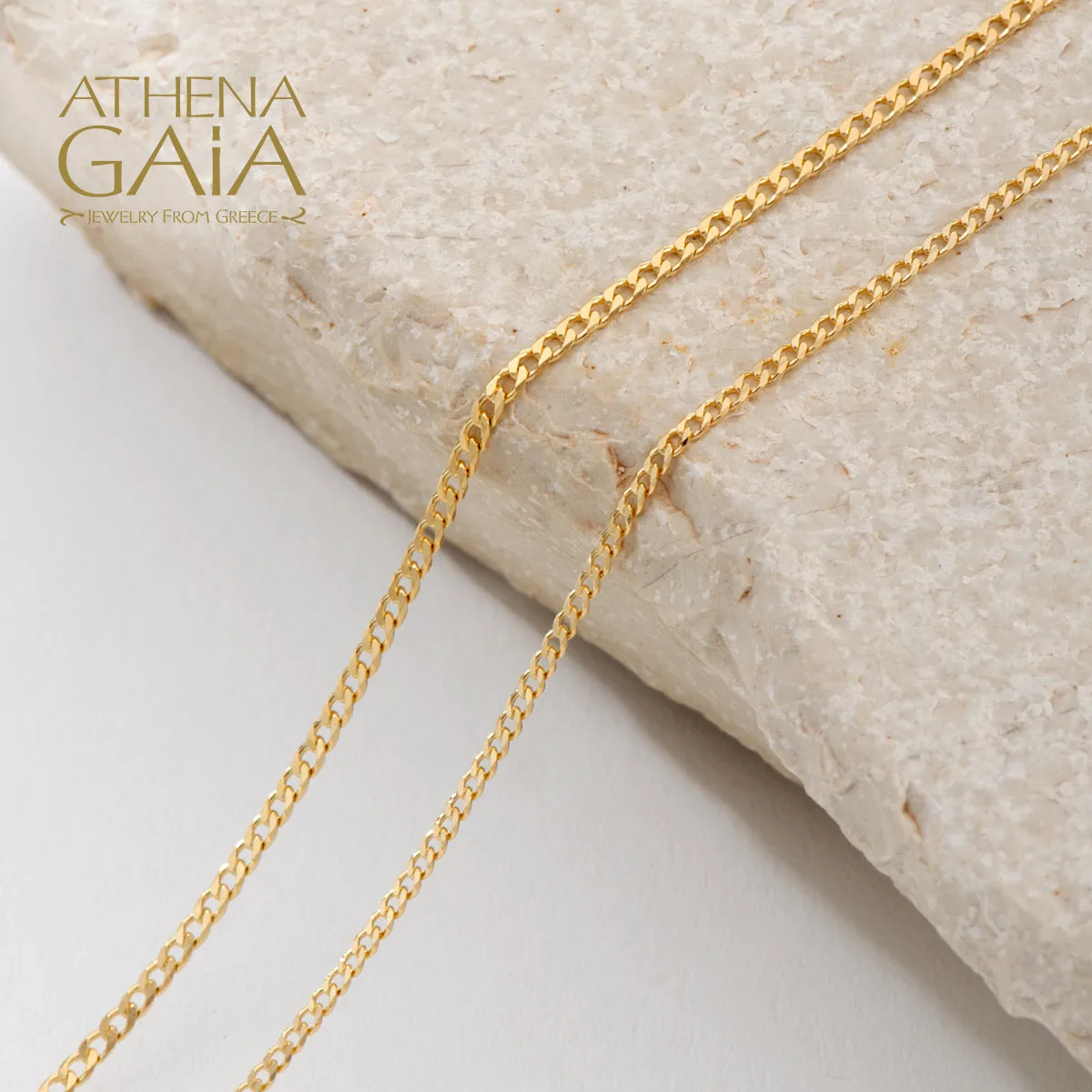 Al'Oro Classic Curb 18k Gold Chain