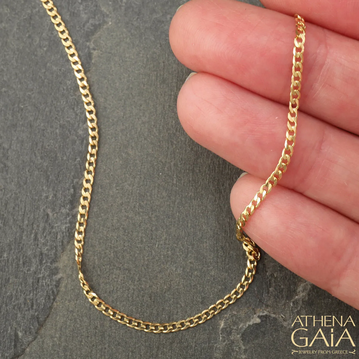 Al'Oro Classic Curb 18k Gold Chain