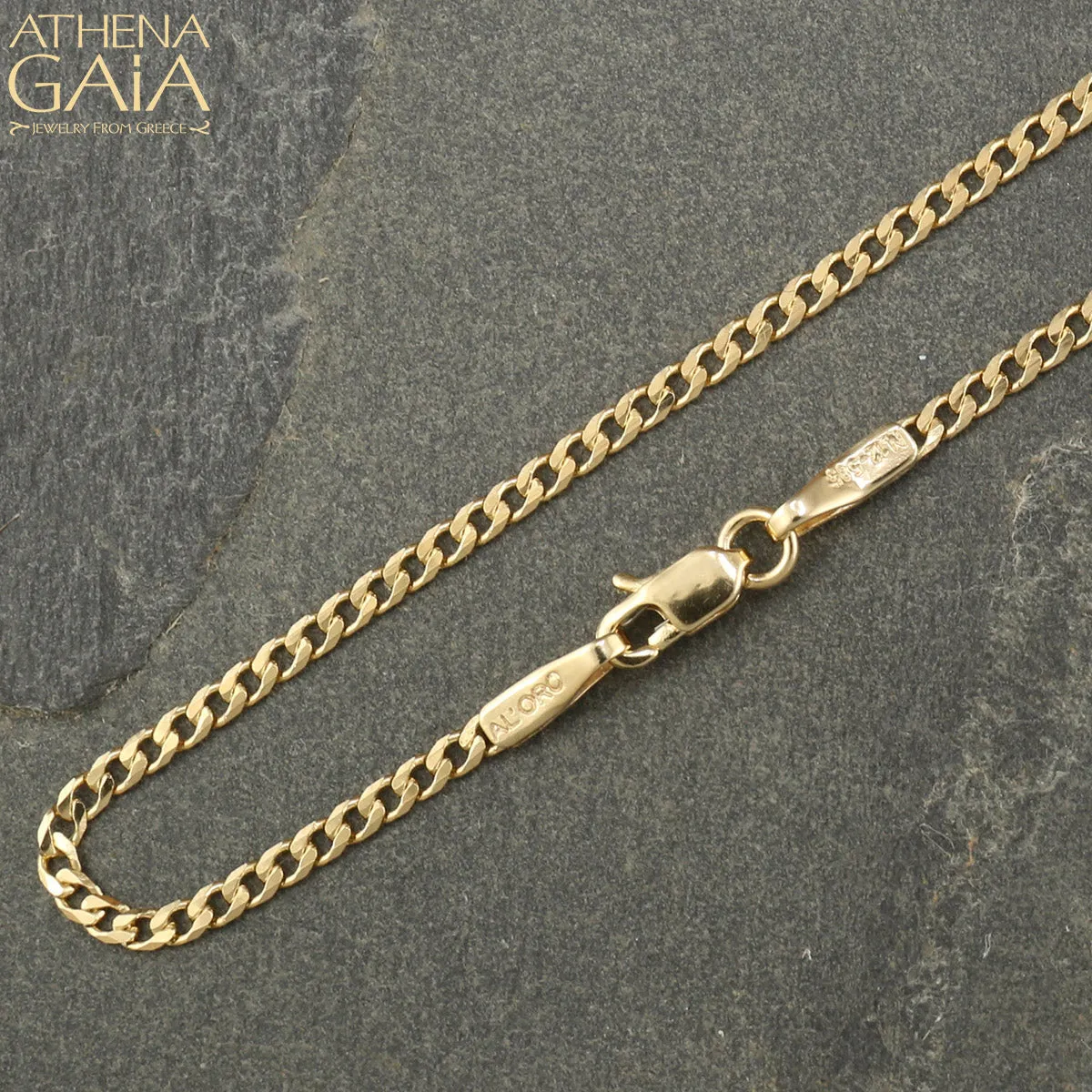 Al'Oro Classic Curb 18k Gold Chain