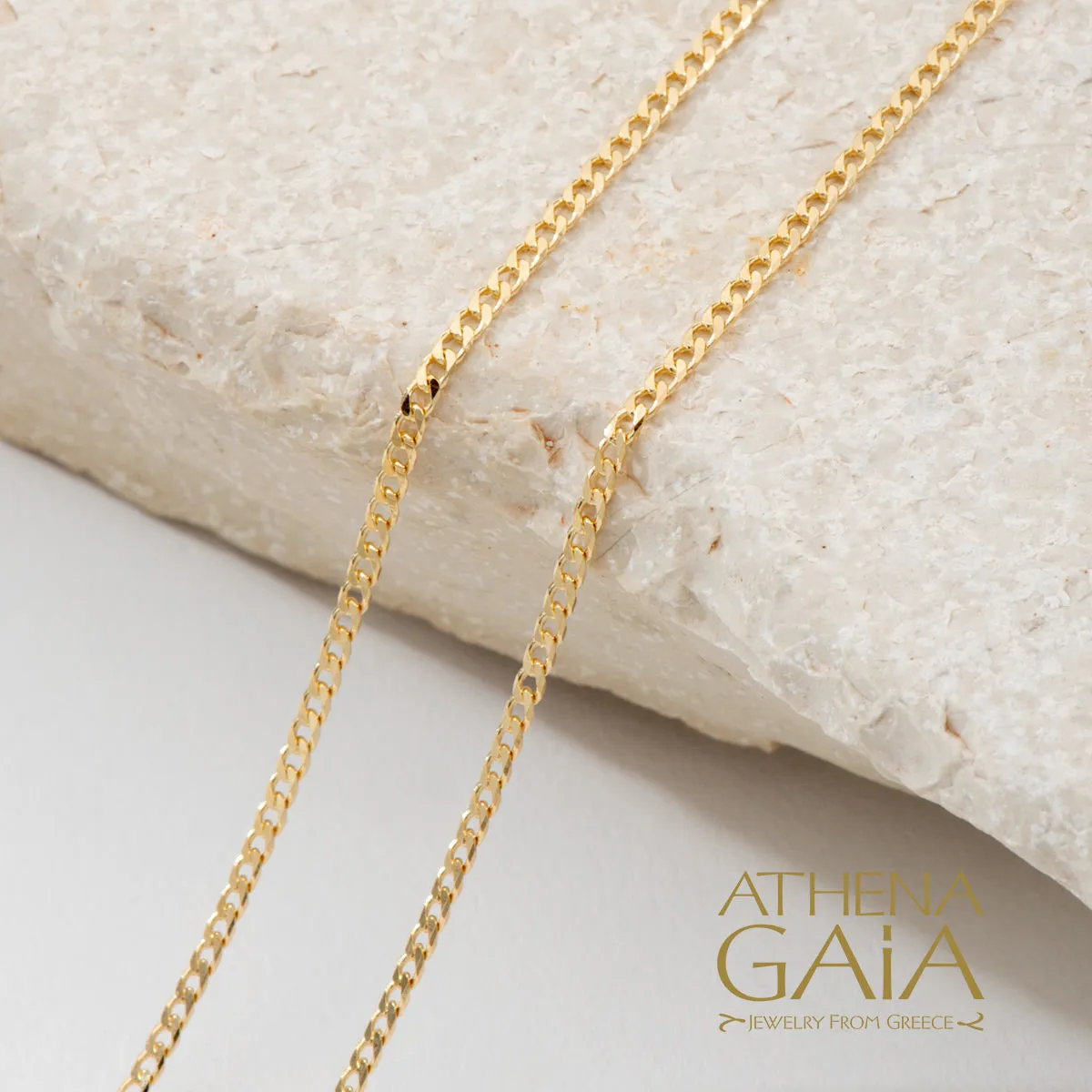 Al'Oro Classic Curb 18k Gold Chain