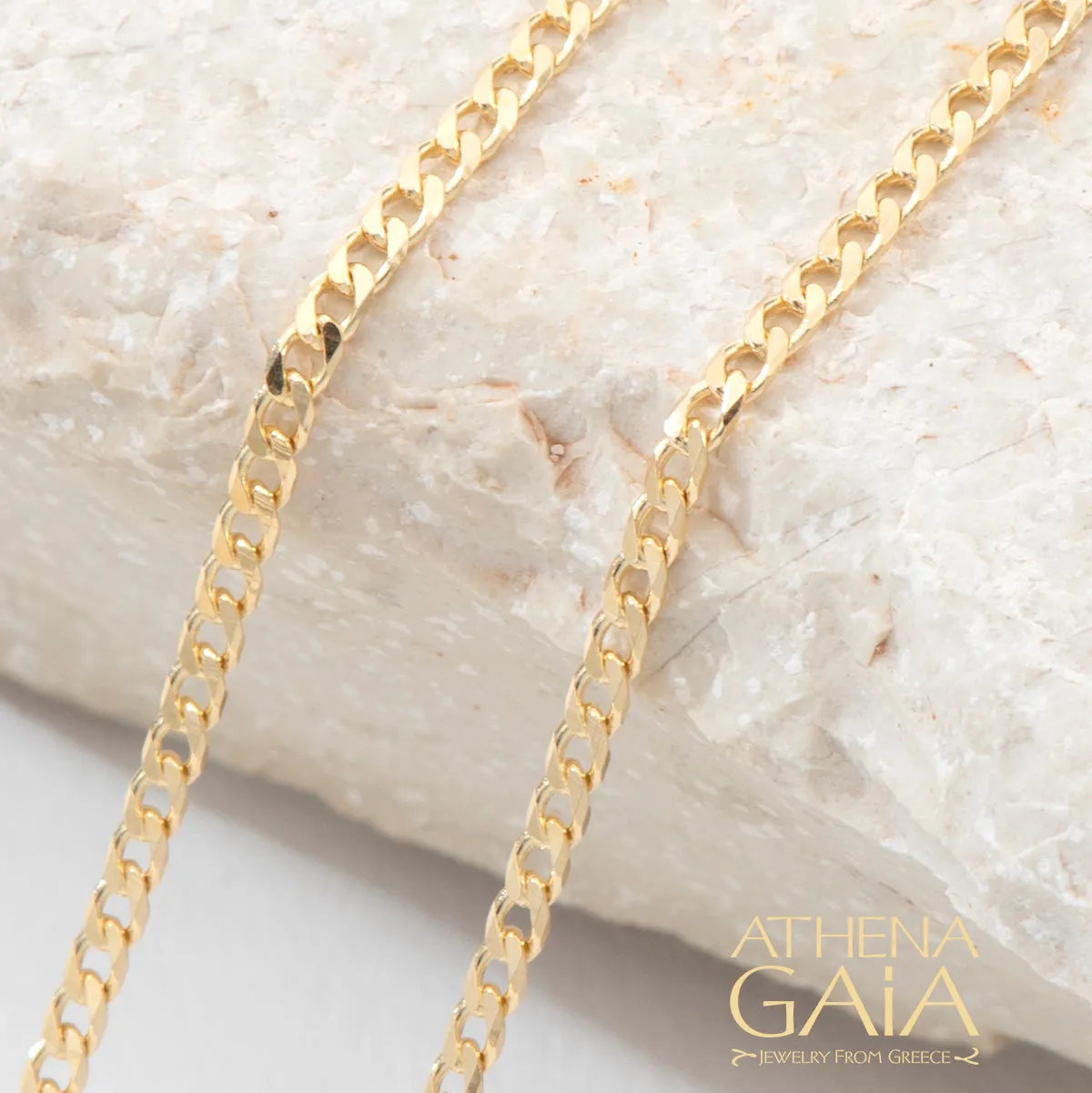 Al'Oro Classic Curb 18k Gold Chain