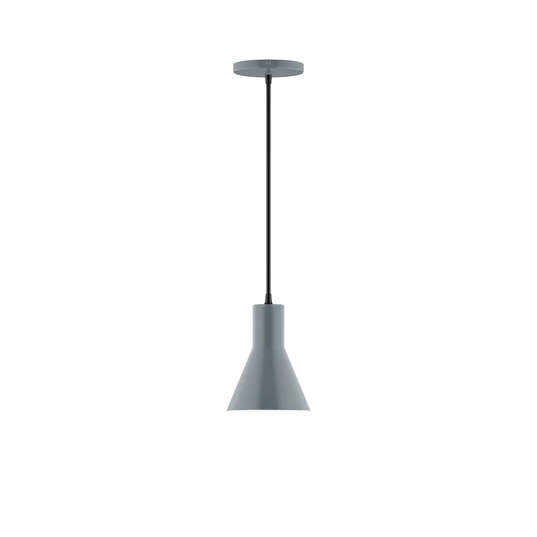 Axis Flare 6" LED Pendant Light in Slate Gray