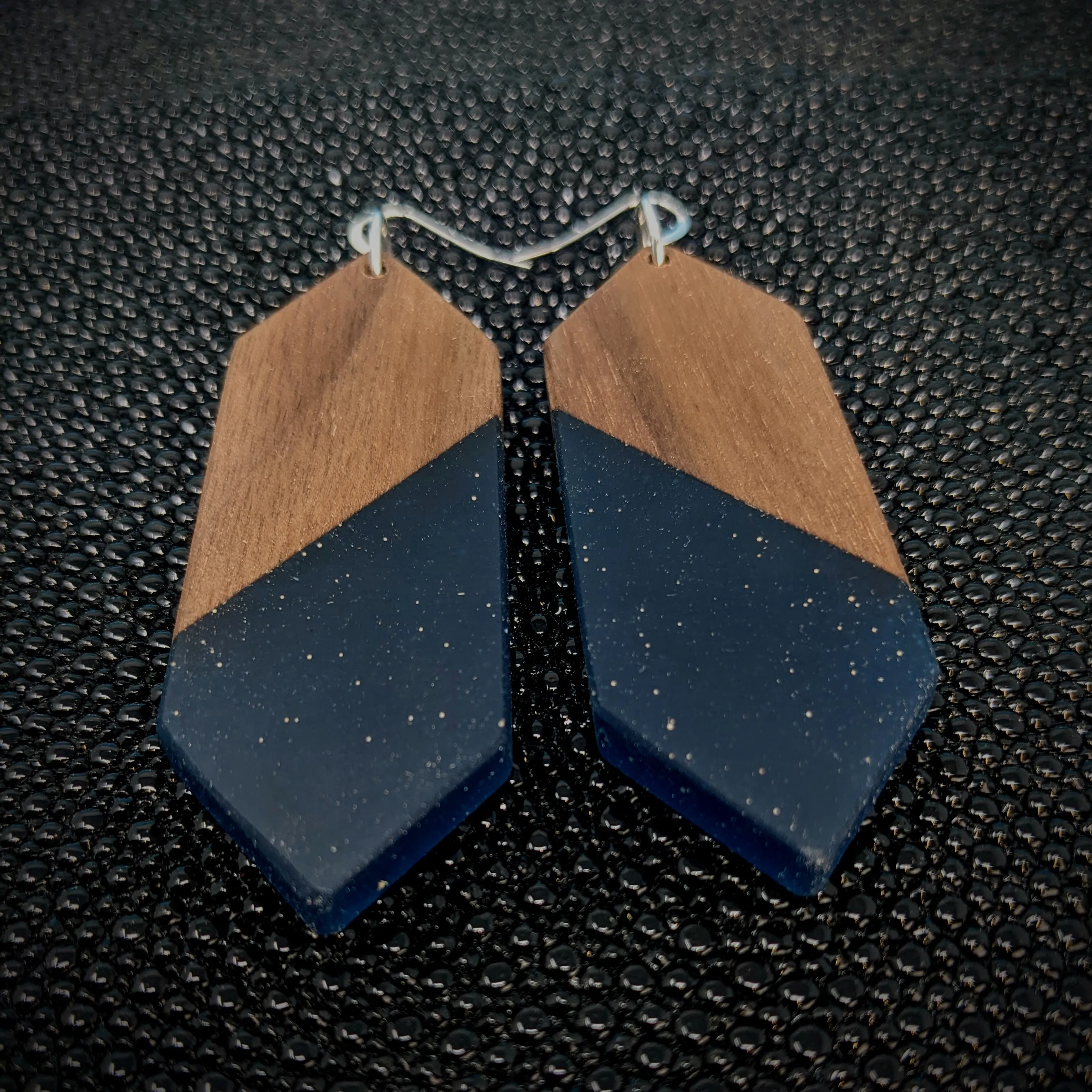 Big Blue Dangle Earrings