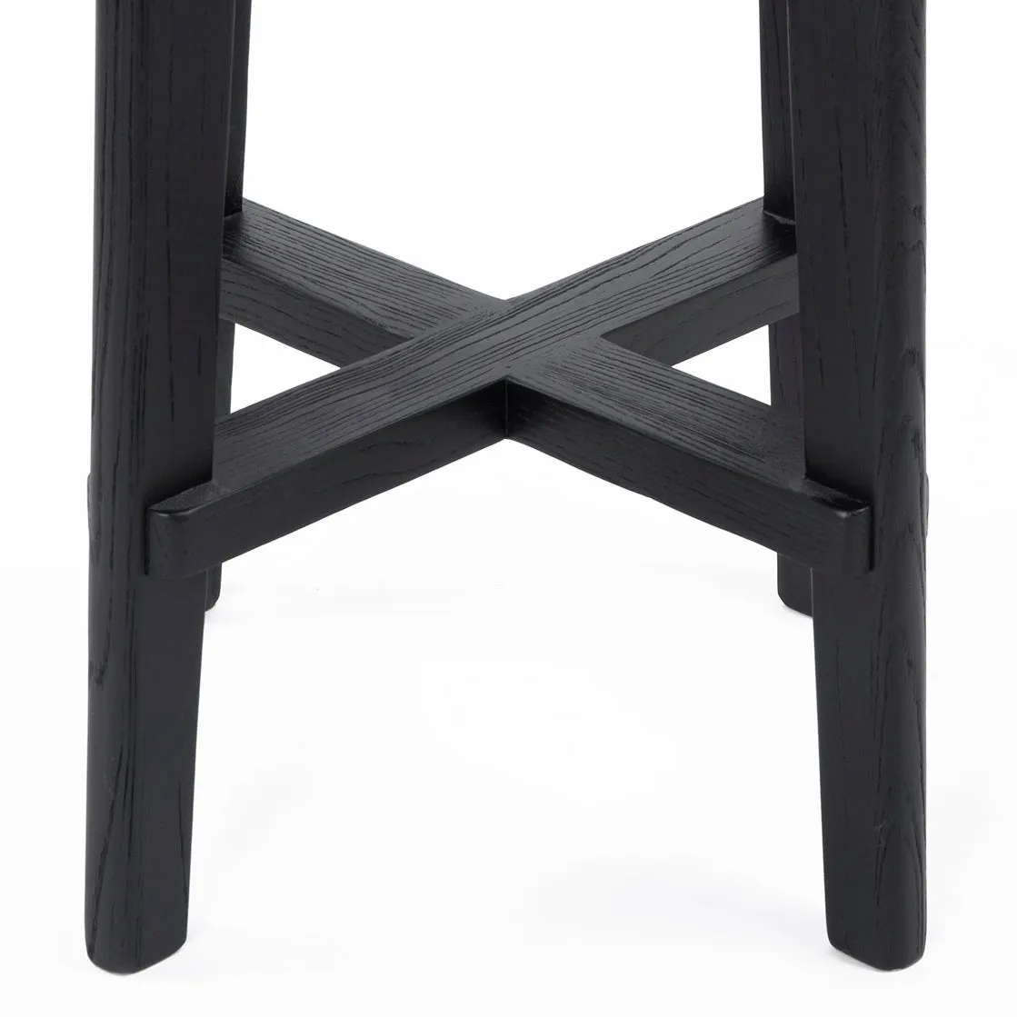 Cape Byron Rattan Kitchen Stool - Black