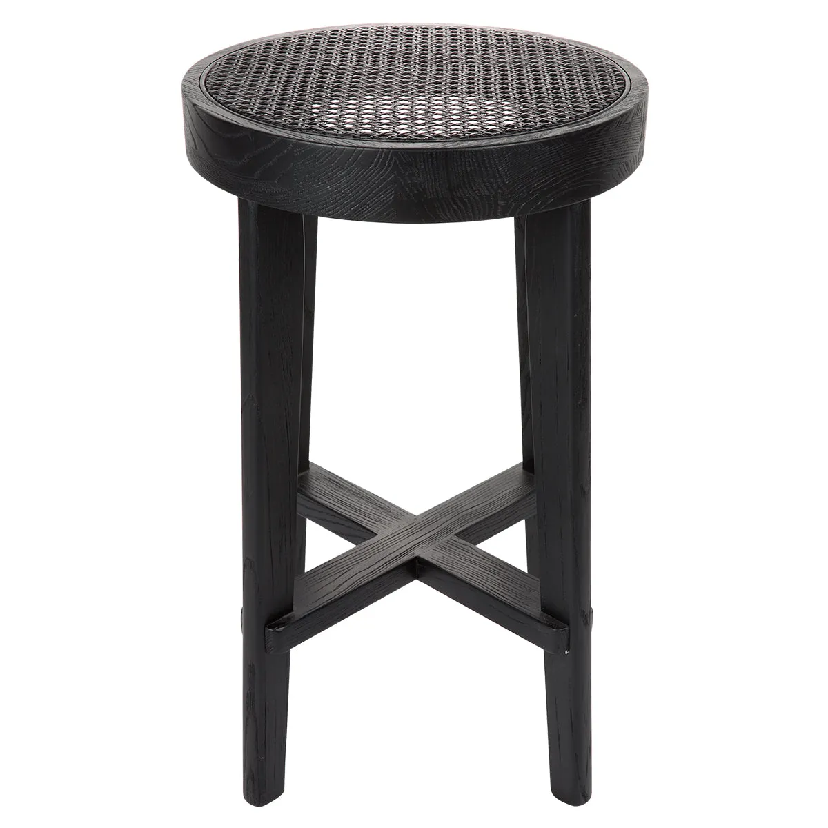 Cape Byron Rattan Kitchen Stool - Black