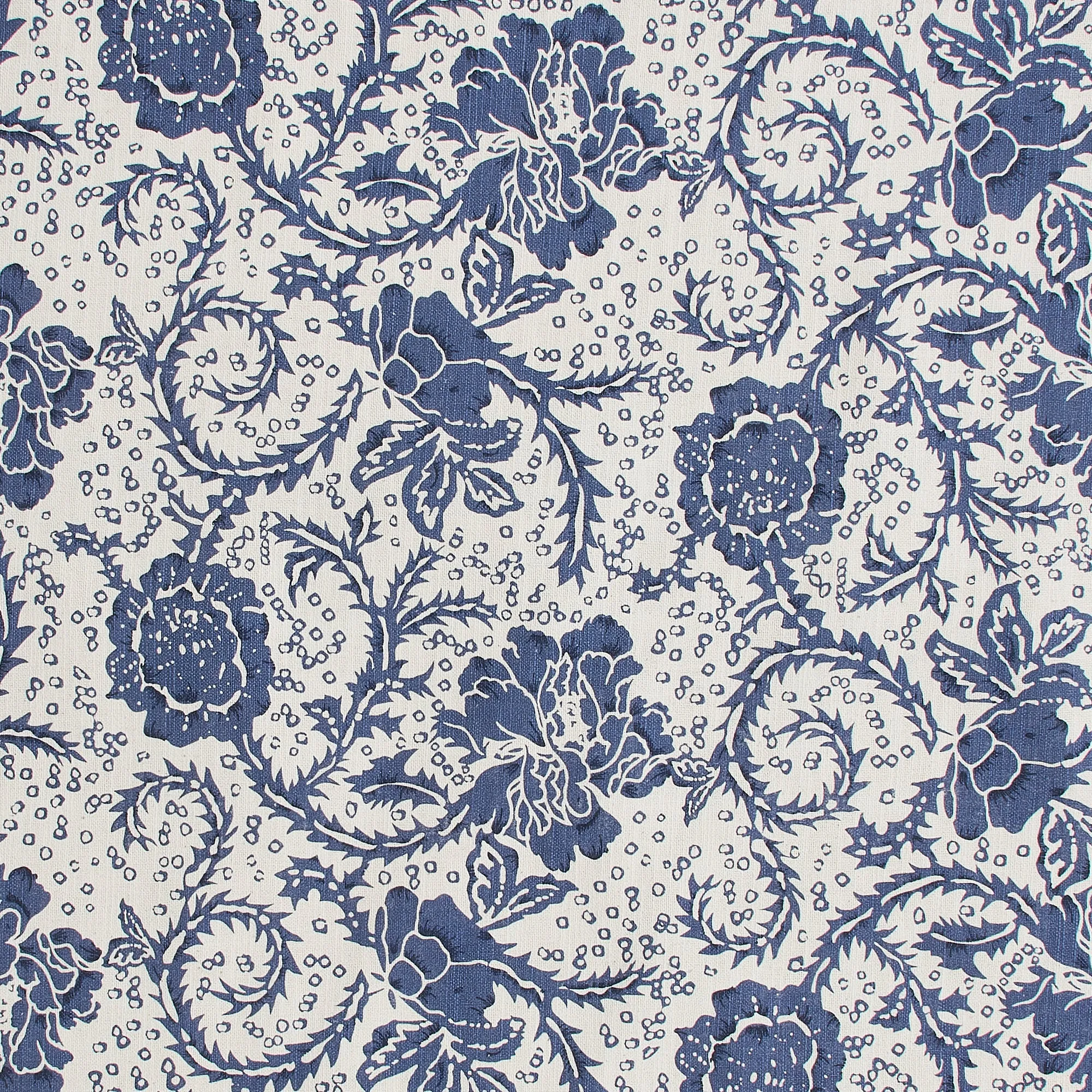 Dorset Navy Floral Fabric Euro Sham 26x26"