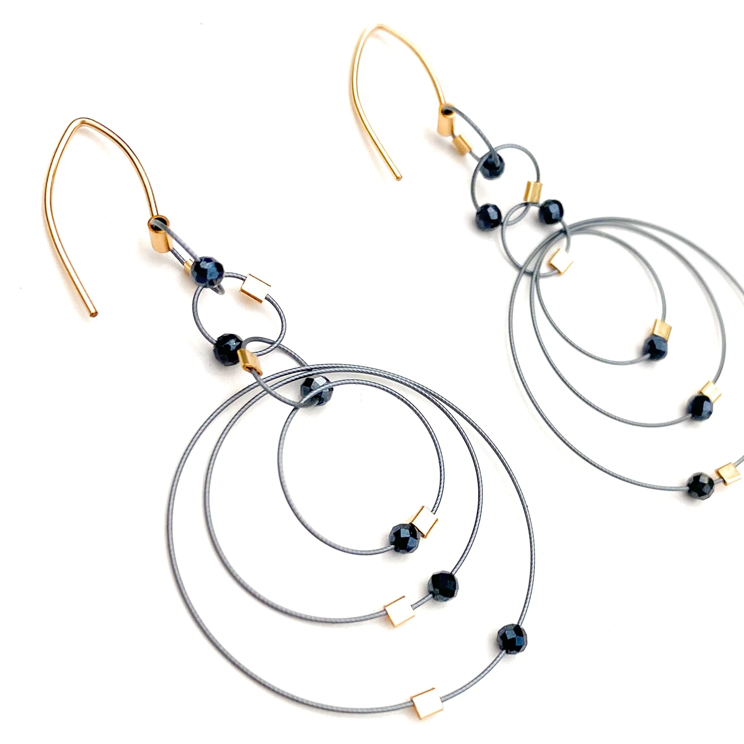 Exclaim Hook Earrings with Stones