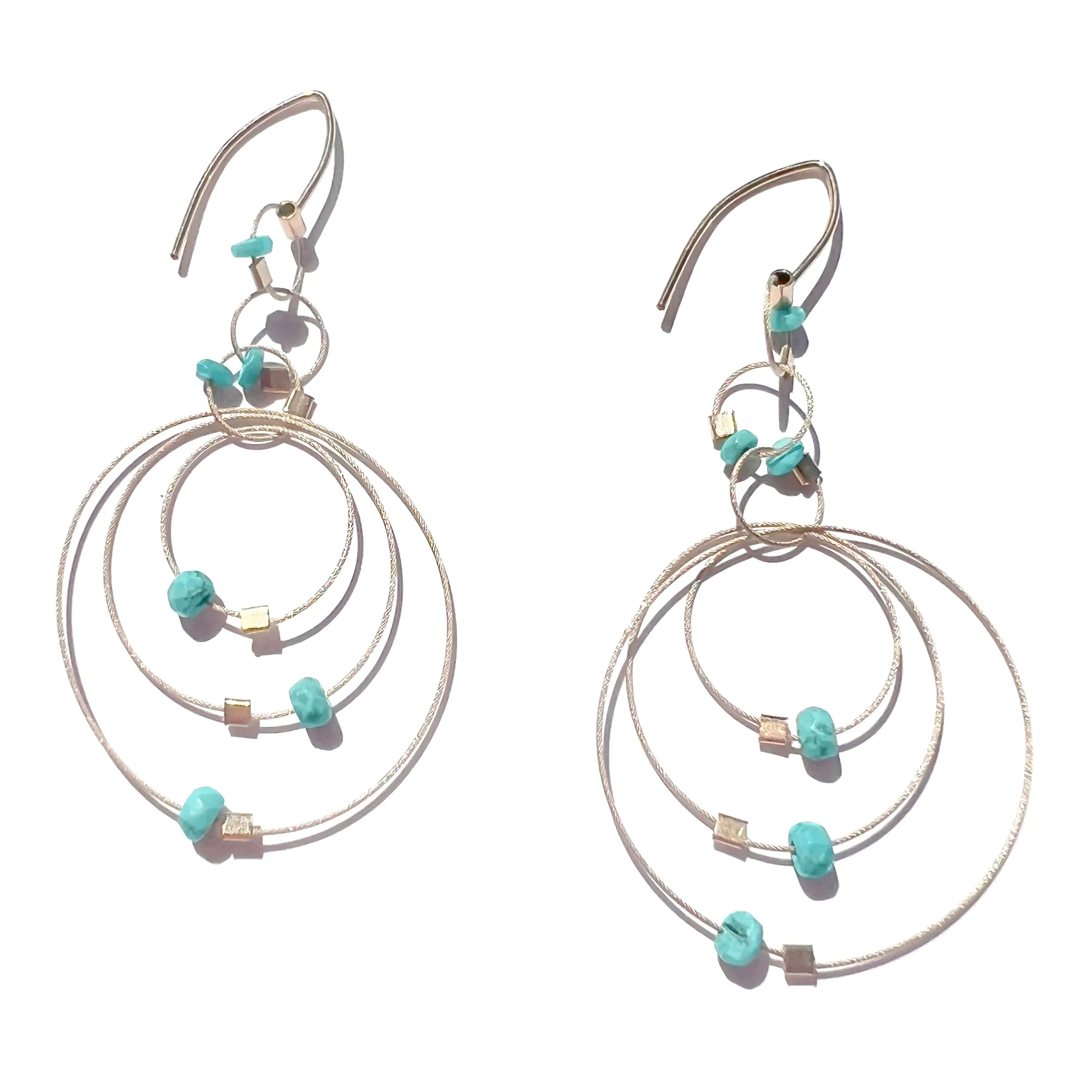 Exclaim Hook Earrings with Stones