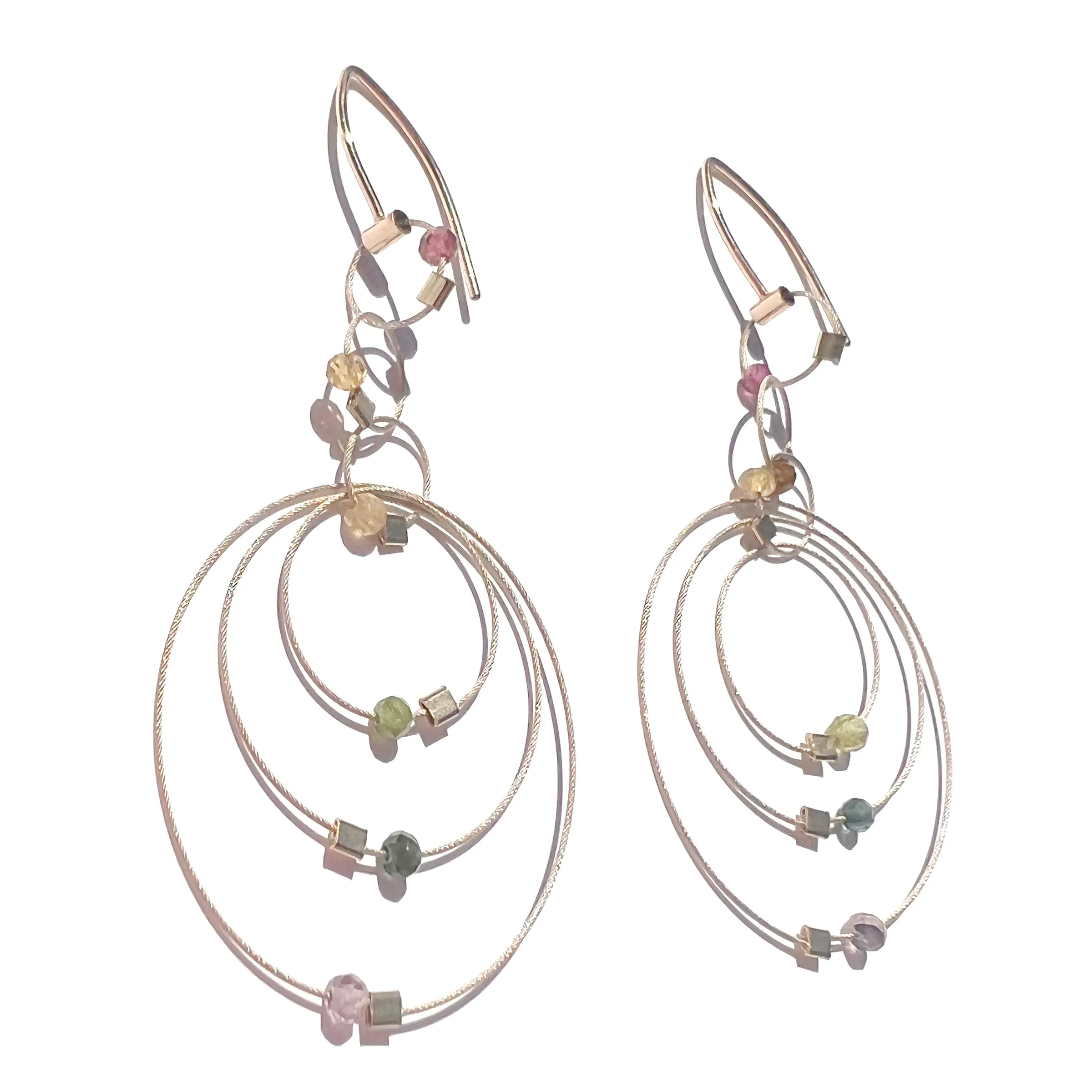 Exclaim Hook Earrings with Stones