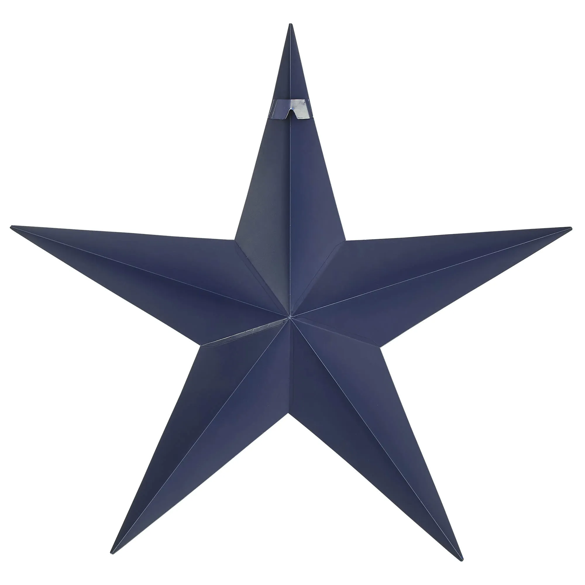 Faceted Metal Star Navy Wall Hanging 24x24