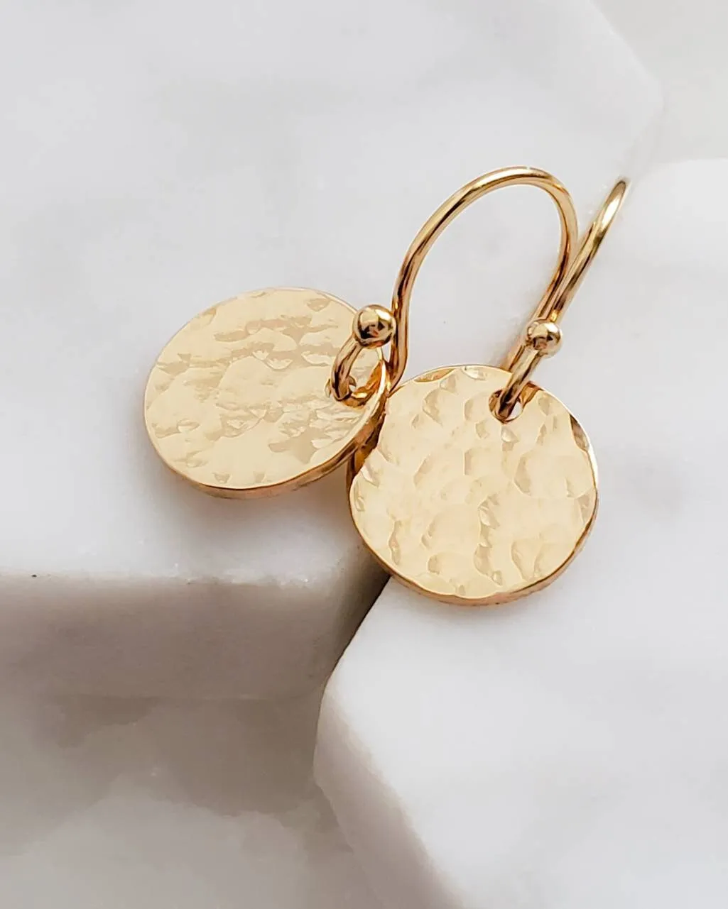 Gold Disk Earrings