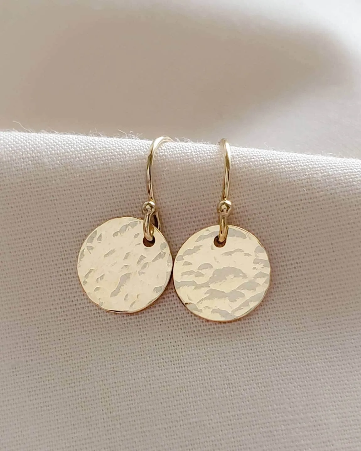 Gold Disk Earrings