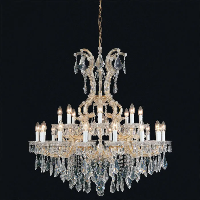 Gold Or Chrome Maria Theresa Chandelier In 5 Sizes