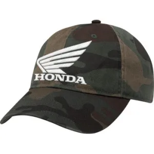 Honda Curved Bill Hat - Woodland Camo