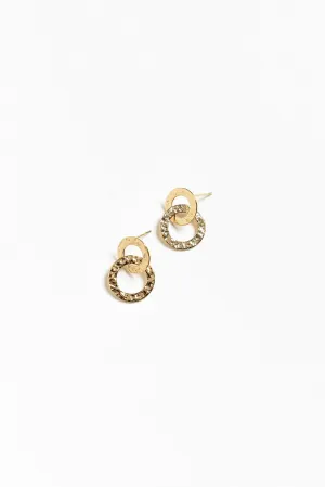 Kieb Gold Plated Drop Earrings