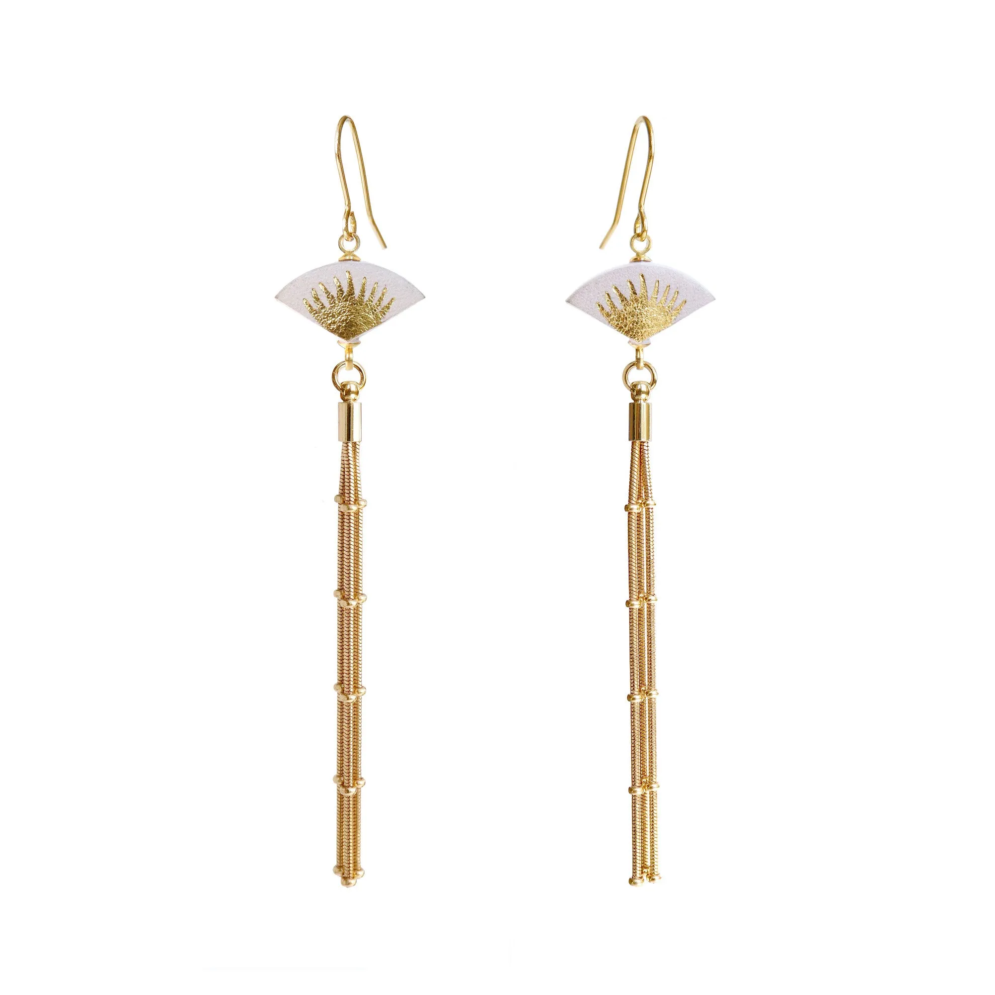 MANILA . fan-tail earrings
