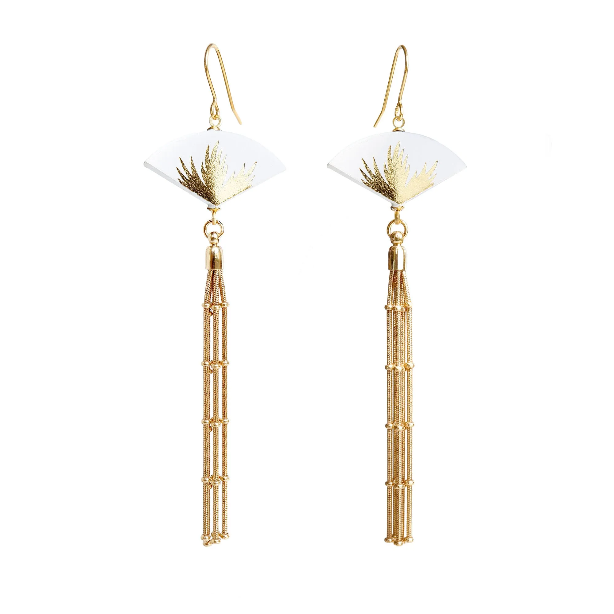 MANILA . fan-tail earrings