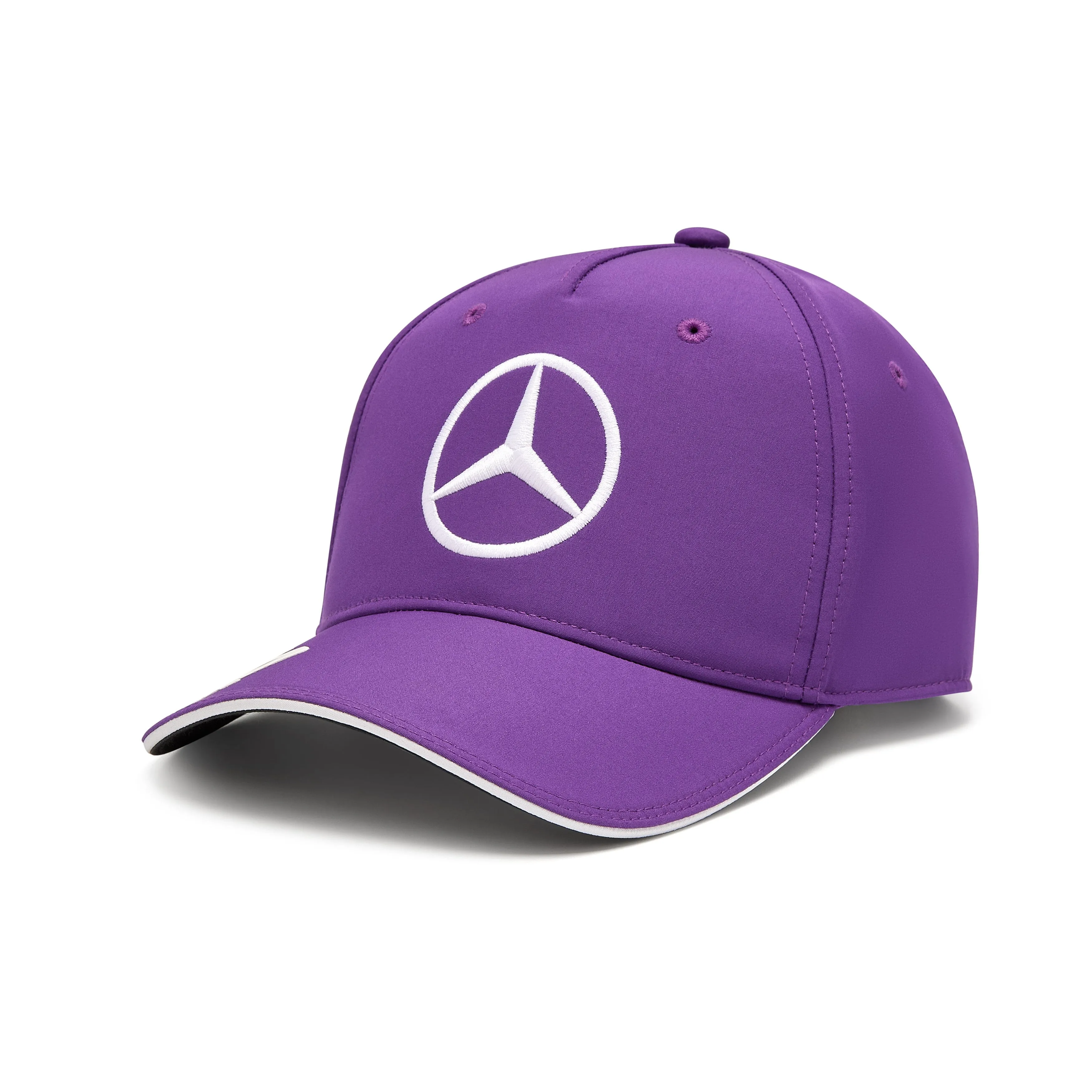 Mercedes AMG Petronas F1 2024 Kids Lewis Hamilton Driver Hat - Youth Black/Purple/White