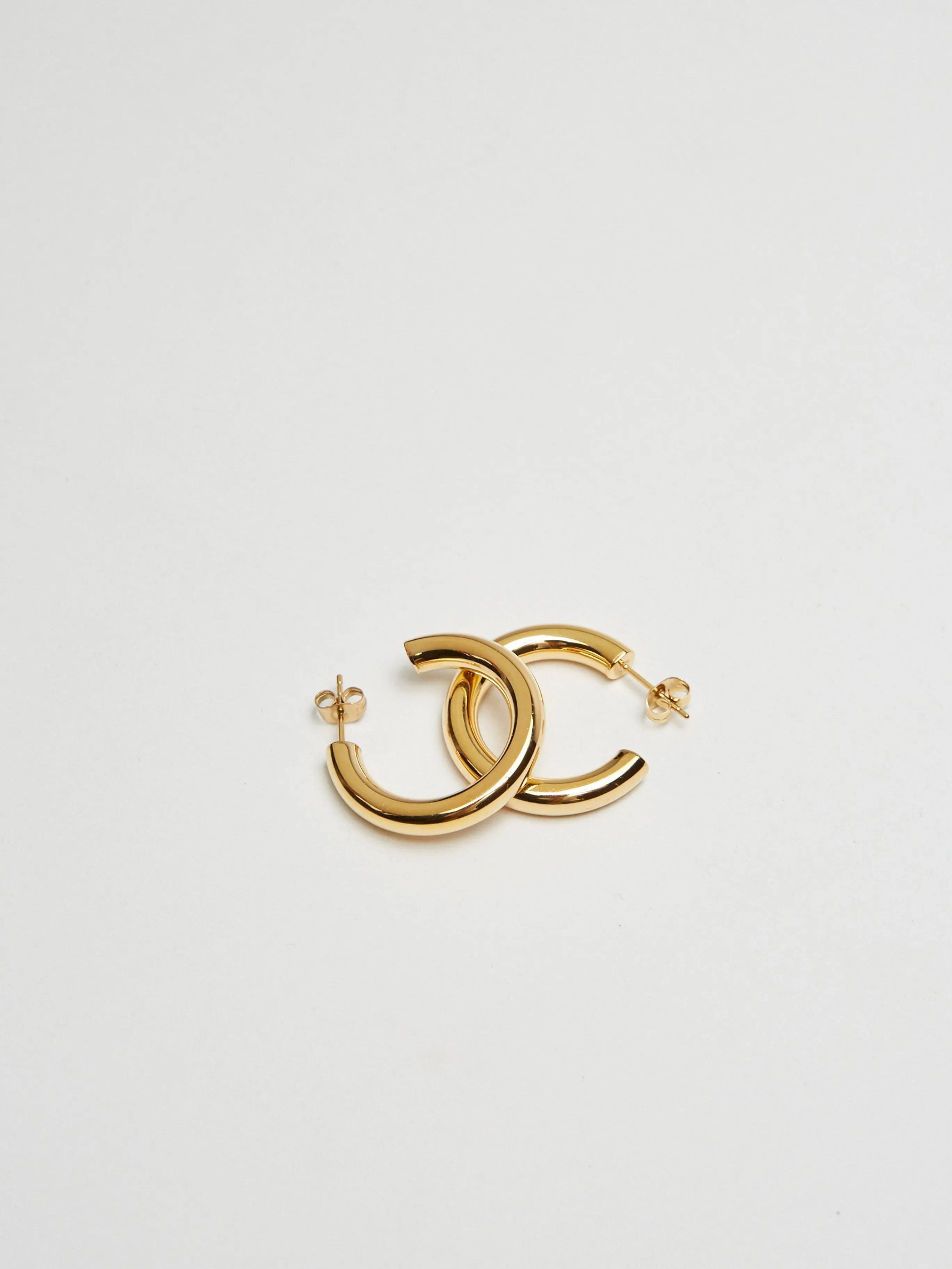 Mini Gold Hollow Hoops