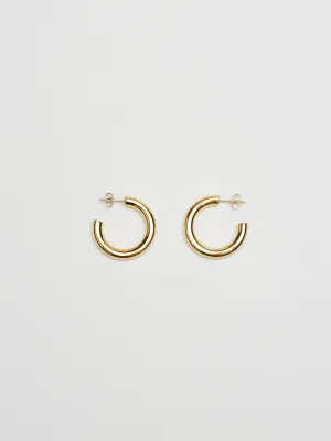 Mini Gold Hollow Hoops