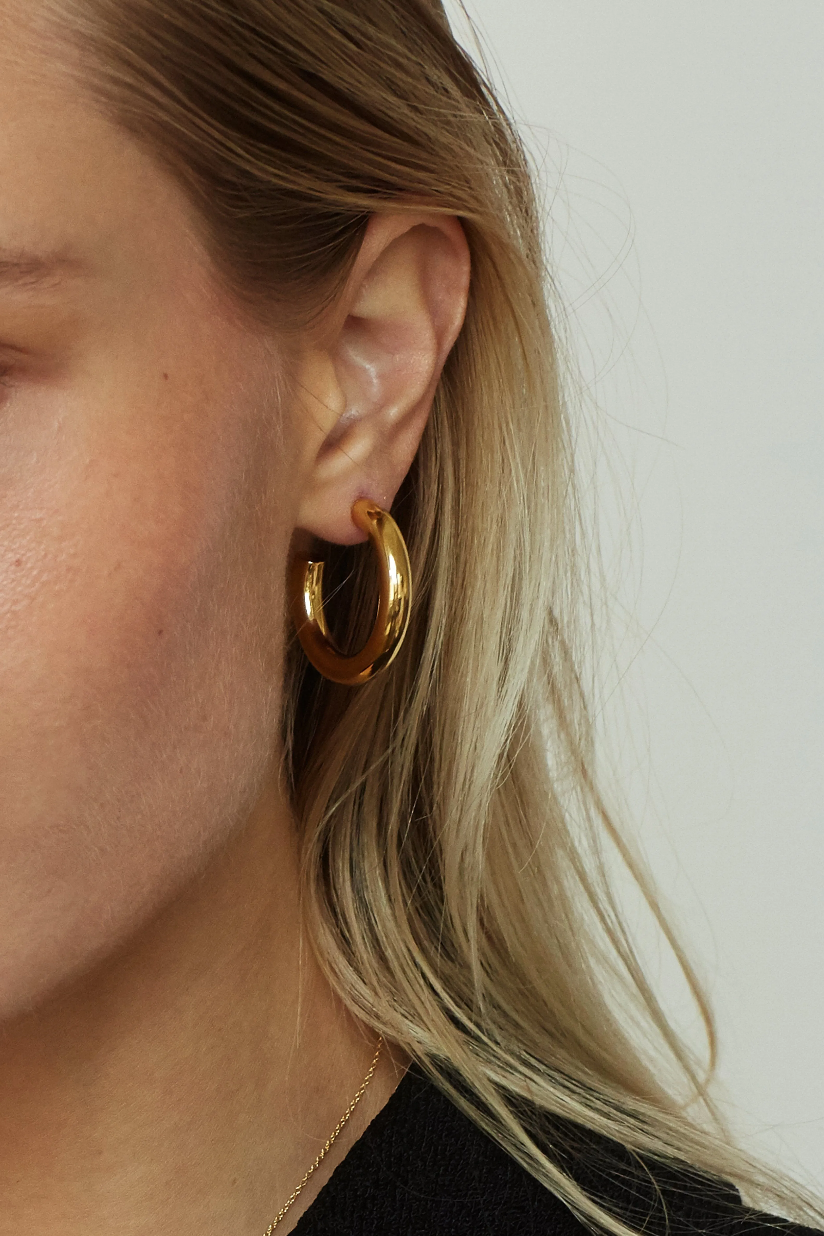 Mini Gold Hollow Hoops