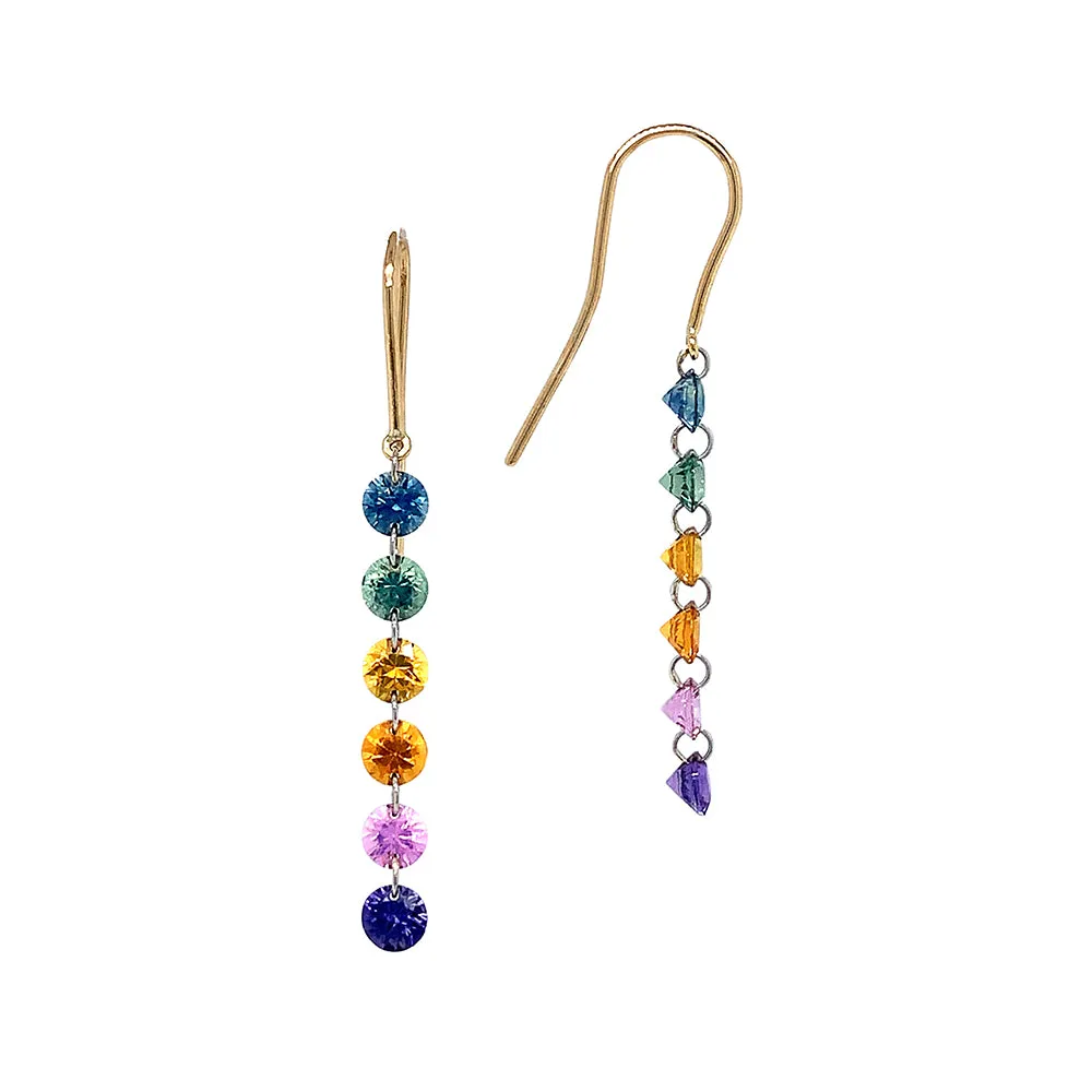 Montana Sapphire Drop Earrings - "Pride of Montana"