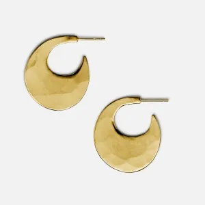 Moon Hoops Medium, 19K Gold