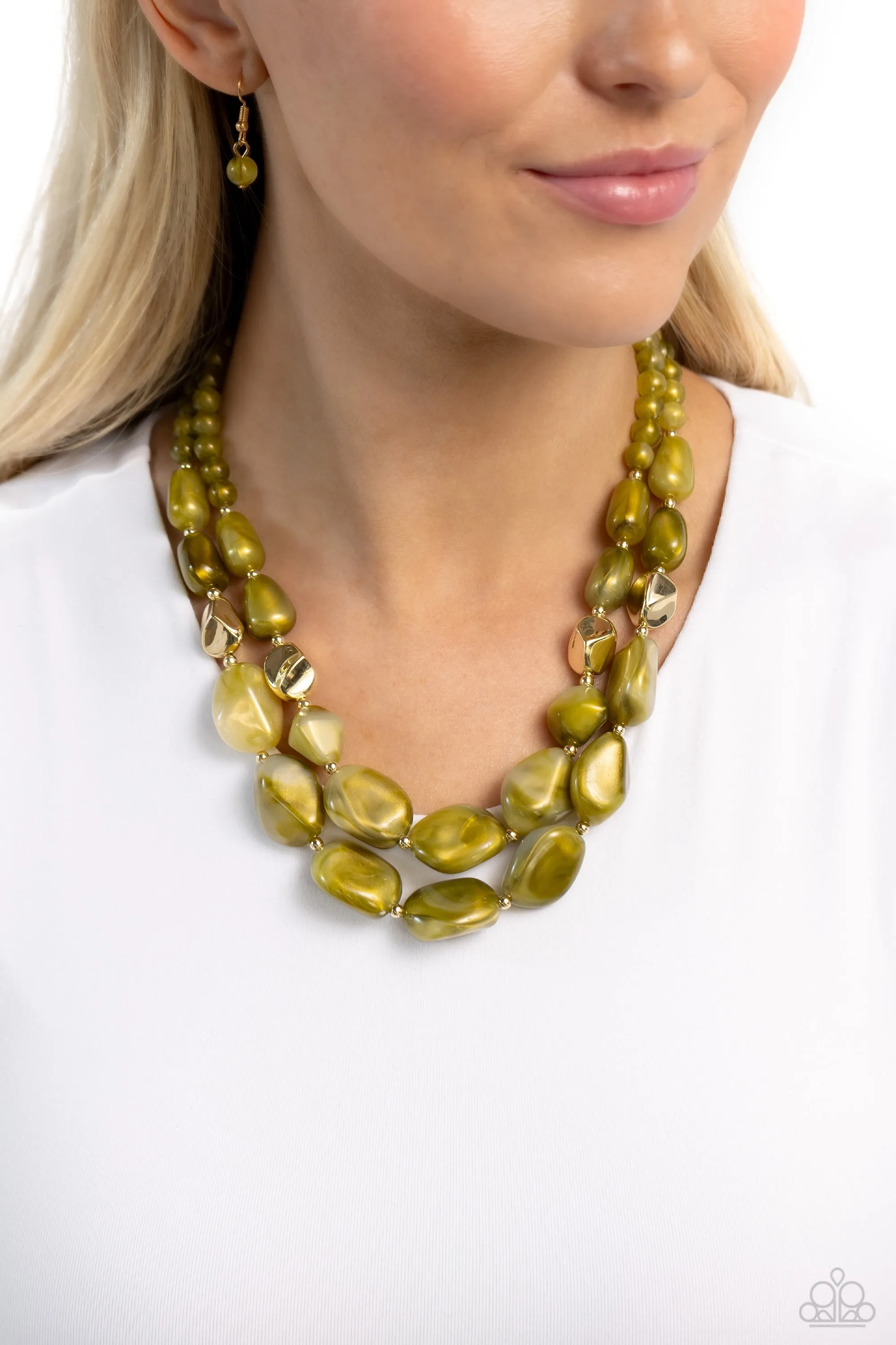 Necklaces Seize the Statement - Green N2195