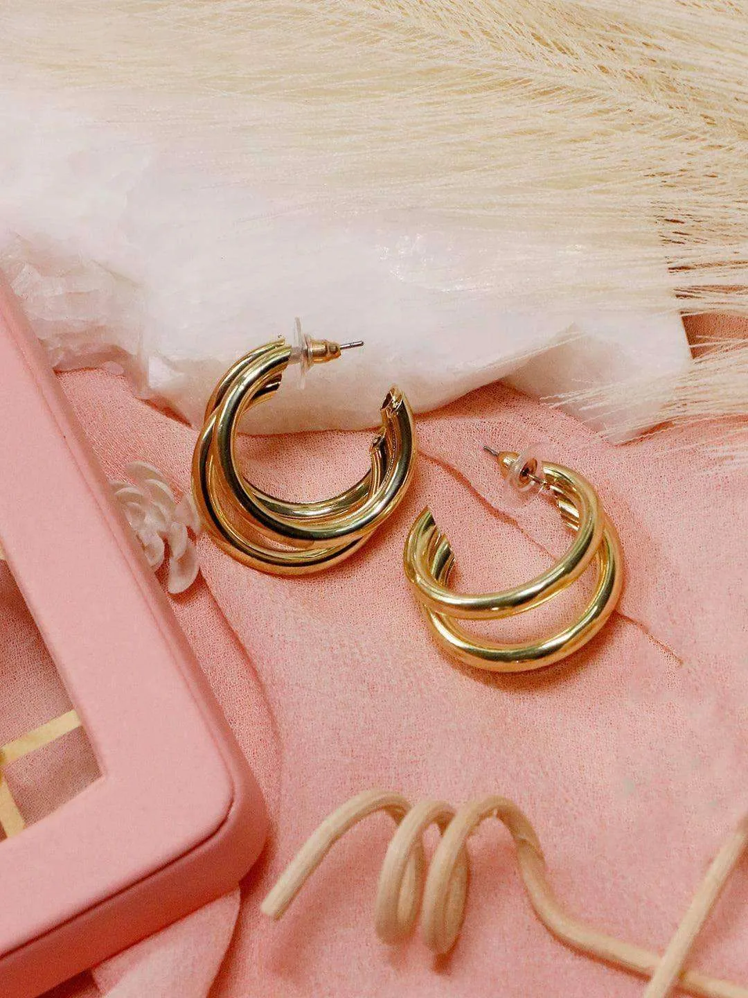 Nidhi Kunder Triple Hoop Earrings