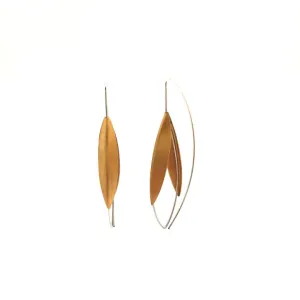 Open Gold Petal Earrings