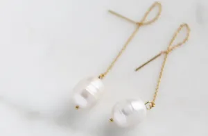 Pearl Threader Earrings