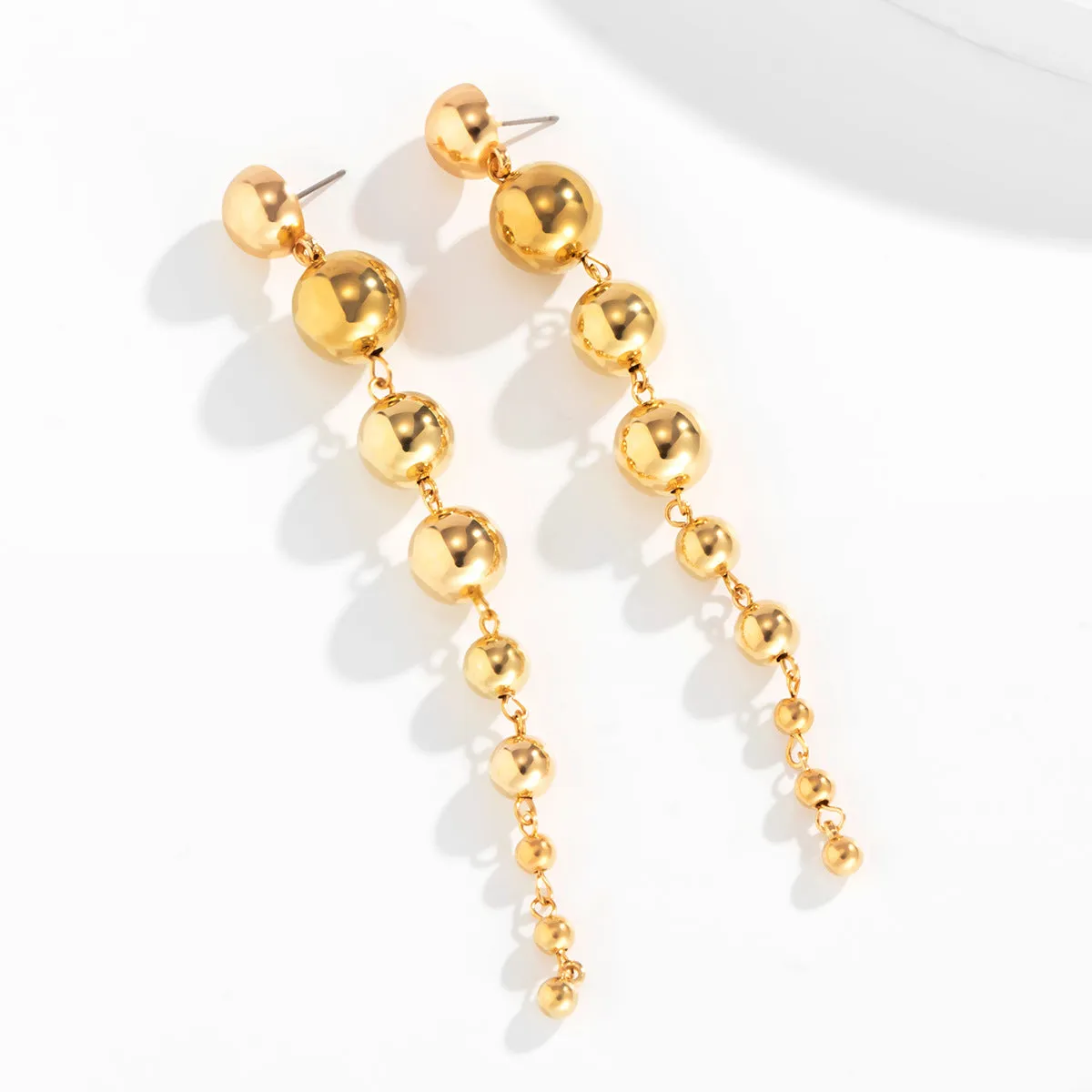 Pre Order:  Bead Long Dangle Drop Earrings