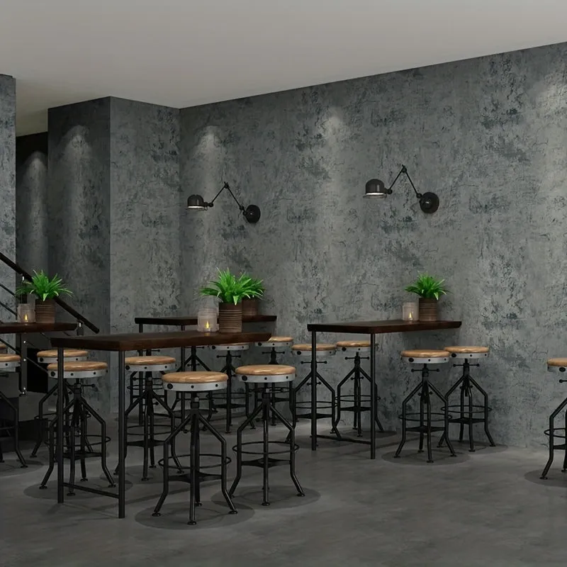 Retro Cement Dark Gray Crack Wallpaper  Transform Your Home