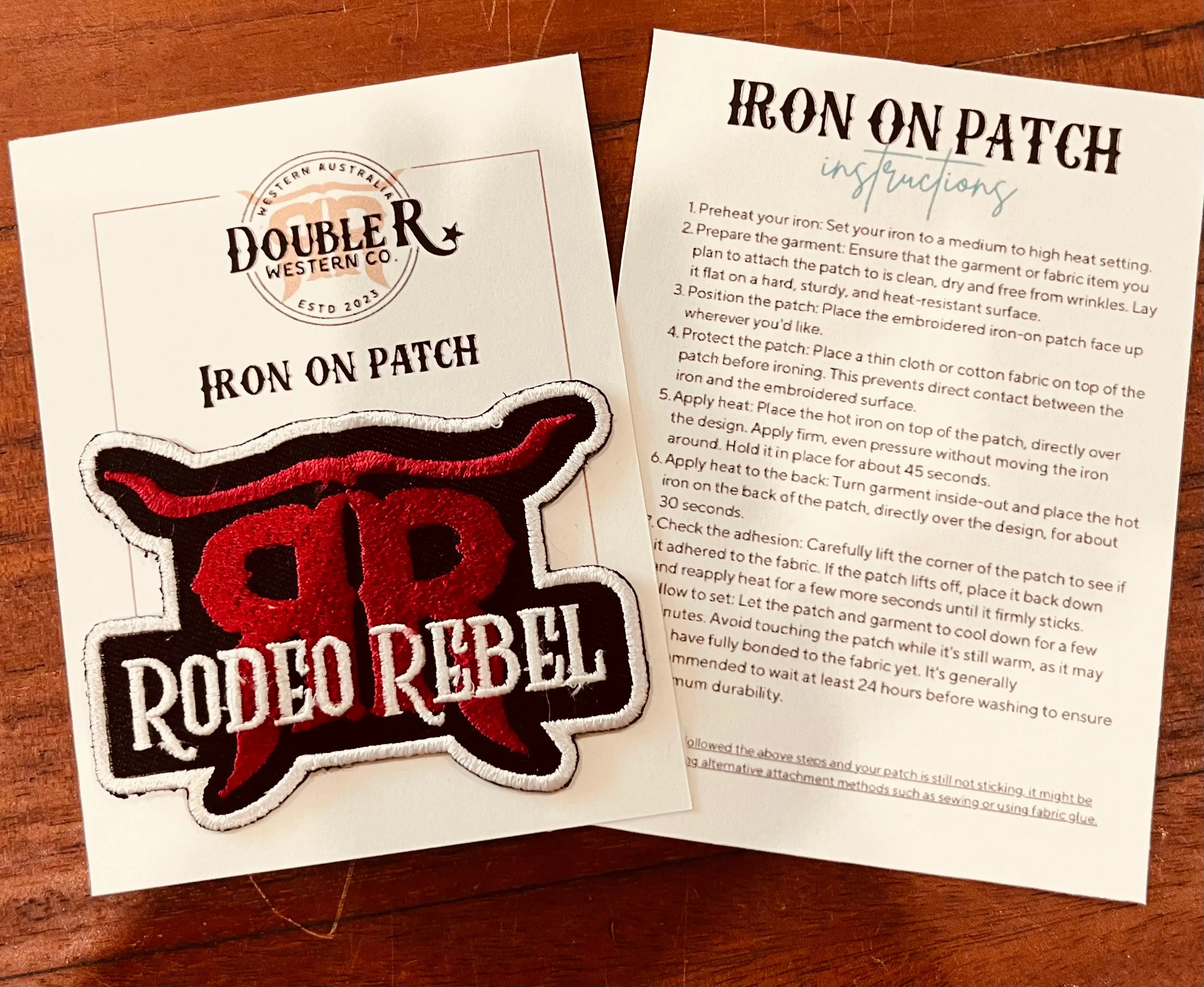 Rodeo Rebel Embriodered Patch