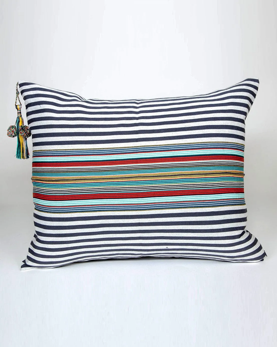 SanCri Gray Stripe Pillow