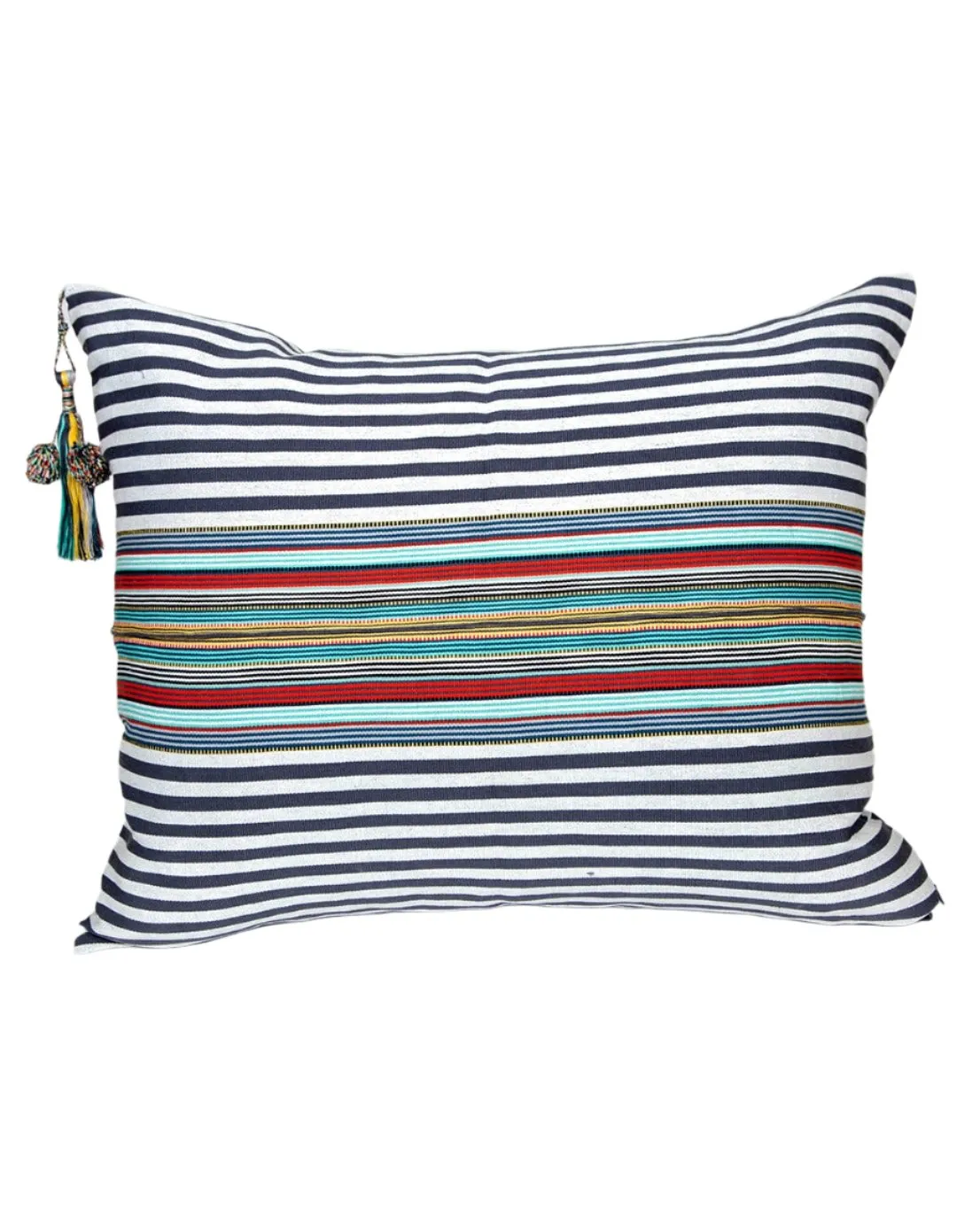 SanCri Gray Stripe Pillow