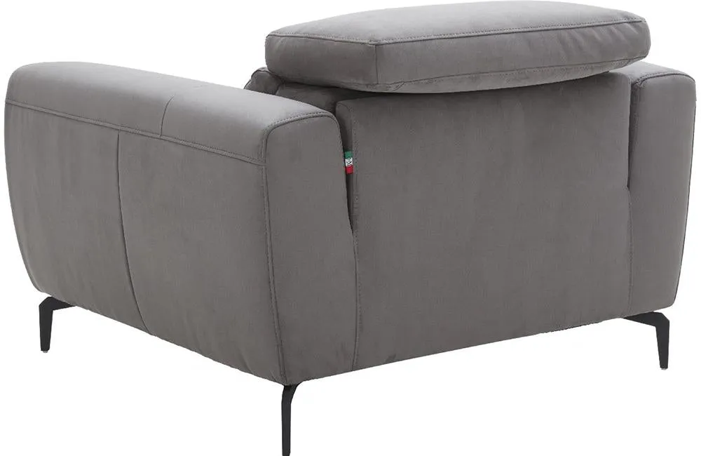 Scuzzo Gray Fabric Sofa Loveseat and Chair