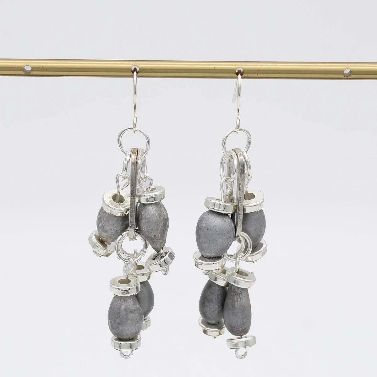 Silver Lunar Cascade Earring