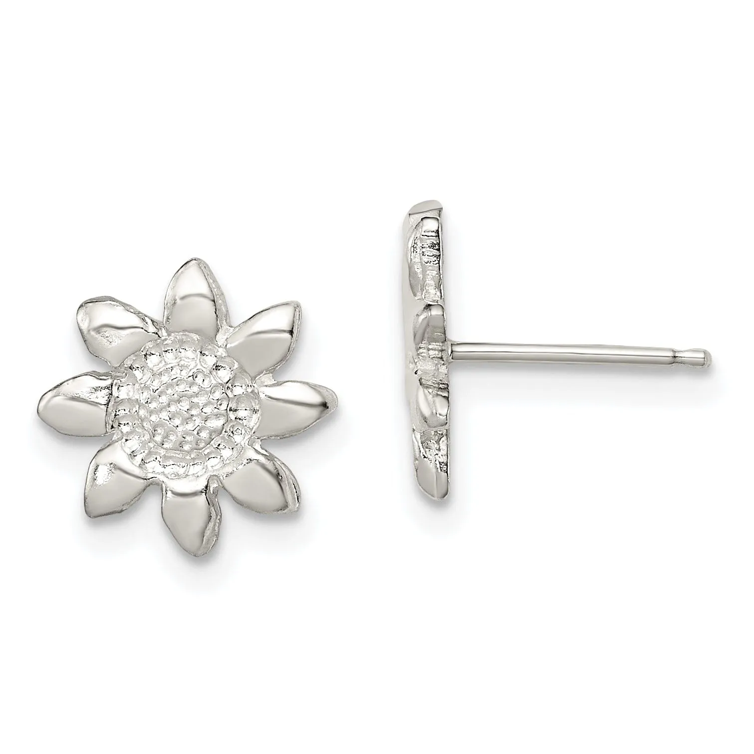 Sterling Silver Flower Mini Earrings