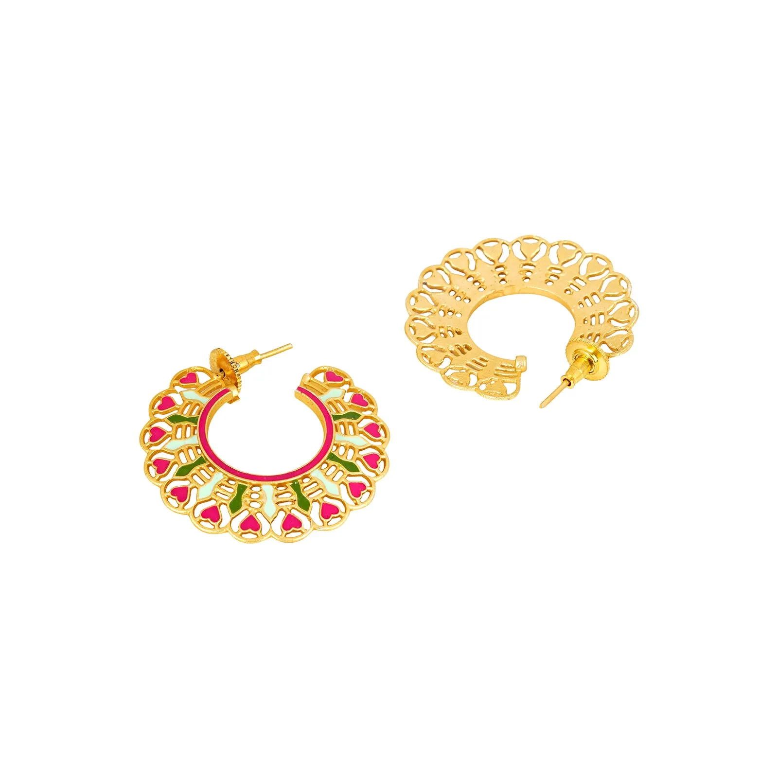 Teejh Aamani Rani Pink Earrings