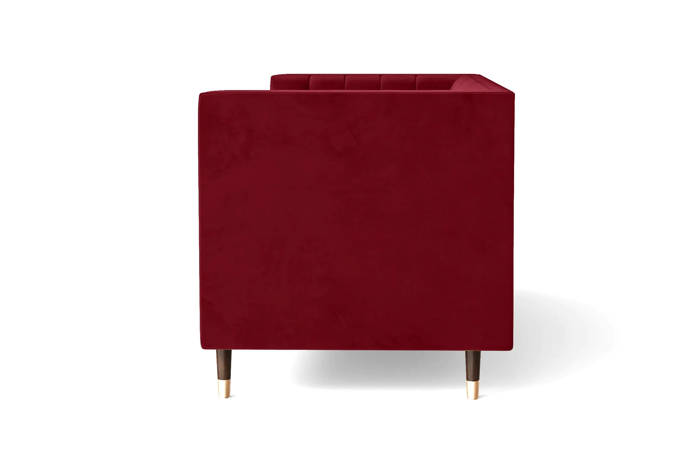 Tivoli 3 Seater Sofa Red Velvet