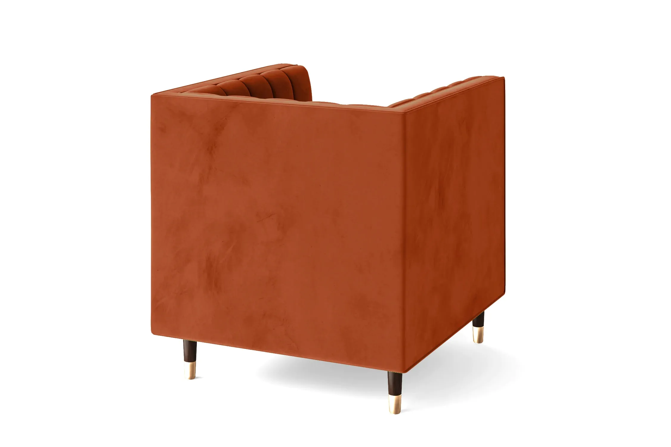 Tivoli Armchair Orange Velvet