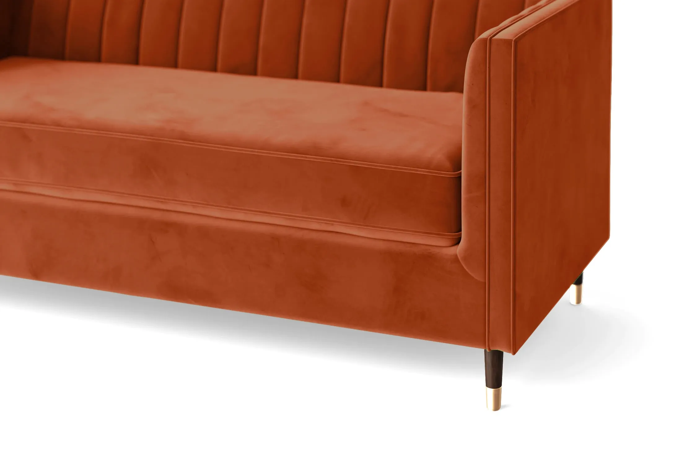 Tivoli Armchair Orange Velvet