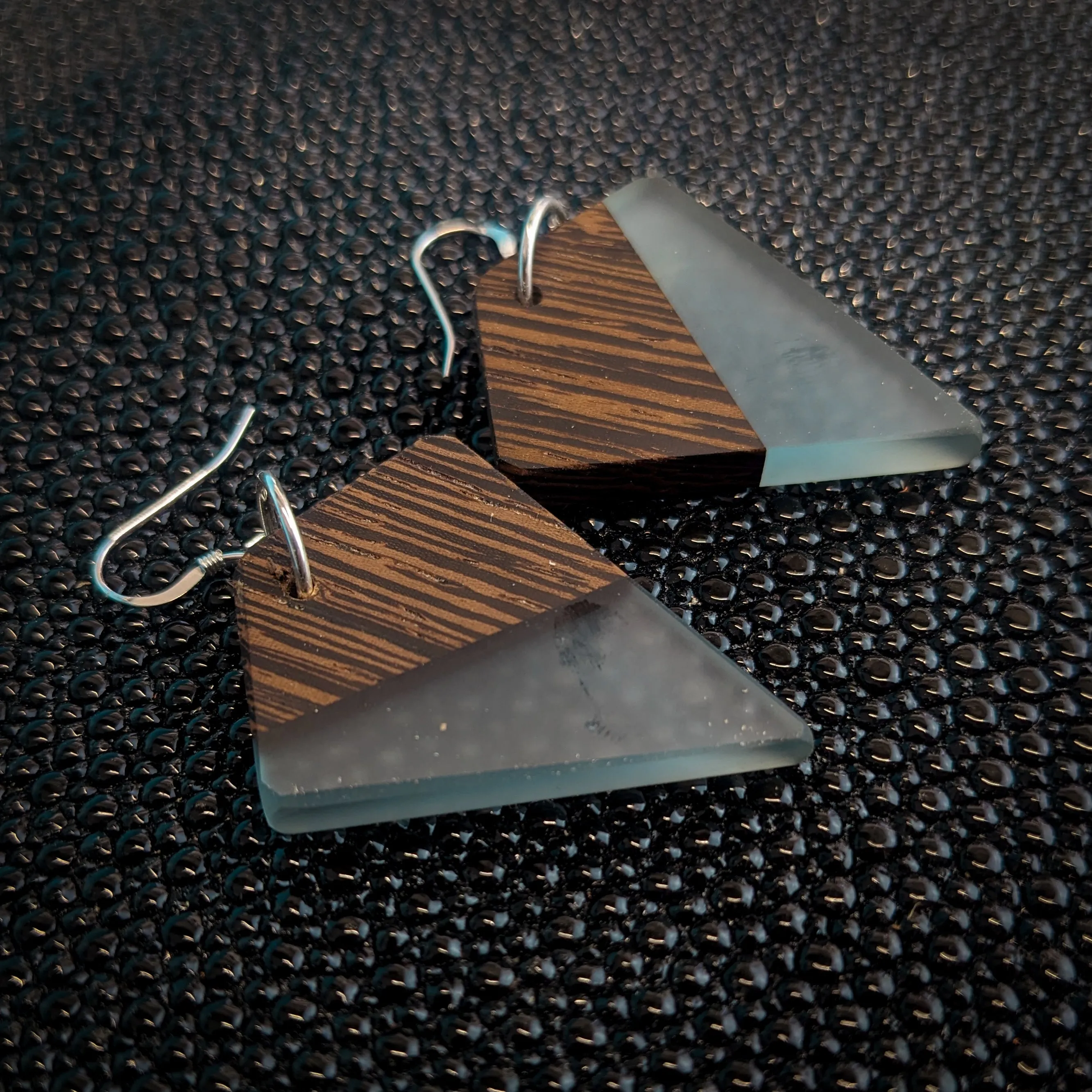 Wenge Kites Dangle Earrings